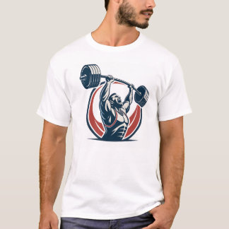 Dynamic Cartoon Bodybuilder  T-Shirt