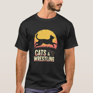 Dynamic Cats and Wrestling Energy T-Shirt