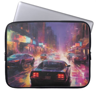 Dynamic Cityscape Racing  Laptop Sleeve