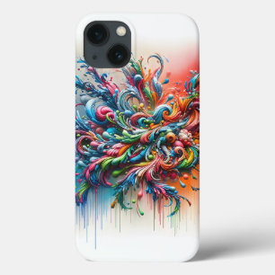 Dynamic Colour Burst Swirl Phone Case - Vibrant Li