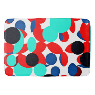Dynamic Colour Play Style Pattern Bath Mat