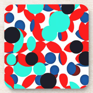 Dynamic Colour Play Style Pattern Coaster