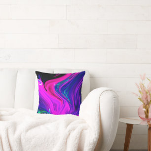 Dynamic Colour Play Style Throw Pillow