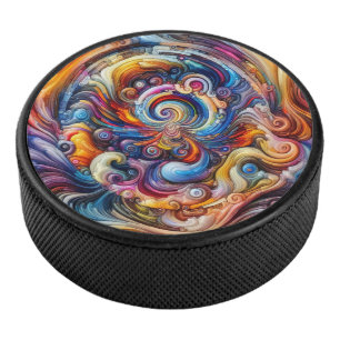 Dynamic Colour Vortex Hockey Puck