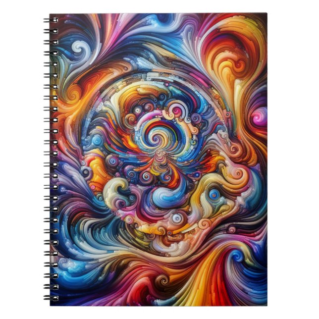 Dynamic Colour Vortex Notebook (Front)