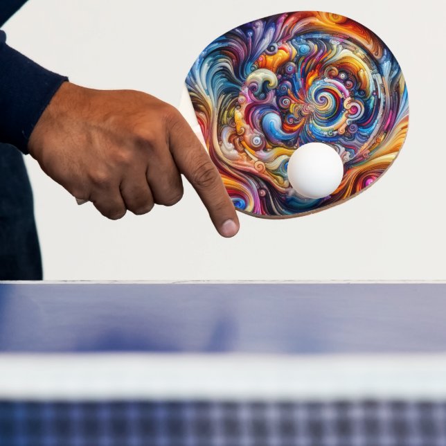 Dynamic Colour Vortex Ping Pong Paddle (Insitu)