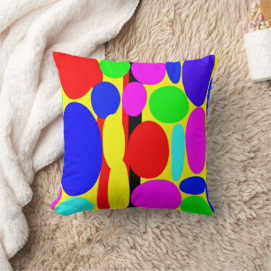 Dynamic Colourful Design Throw Pillow