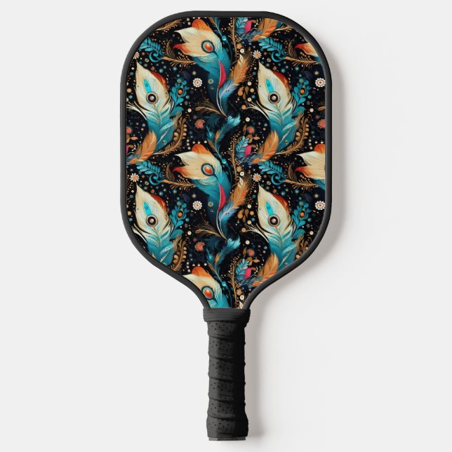 Dynamic Comet and Nebula Voyage Pickleball Paddle (Front)