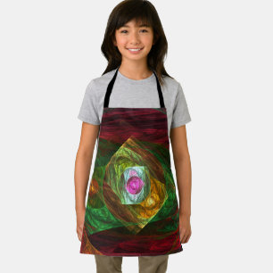 Dynamic Connections Abstract Art Apron