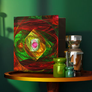 Dynamic Connections Abstract Art Binder