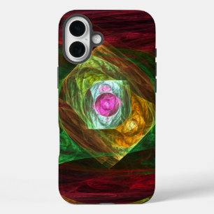 Dynamic Connections Abstract Art iPhone 16 Plus Case