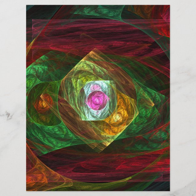 Dynamic Connections Abstract Art Letterhead (Front)