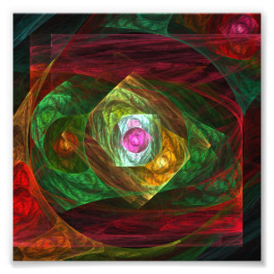 Dynamic Connections Abstract Art Photo Print
