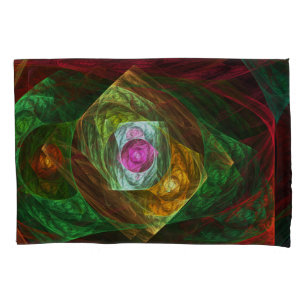 Dynamic Connections Abstract Art Pillowcase