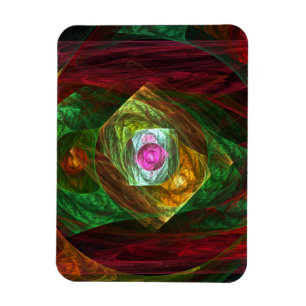Dynamic Connections Abstract Art Premium Magnet