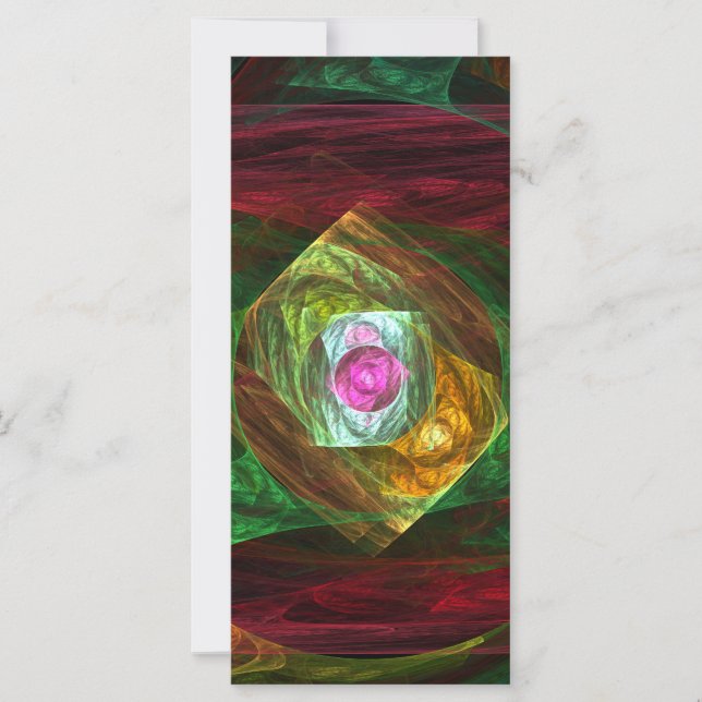 Dynamic Connections Abstract Art Rack Card (Front)