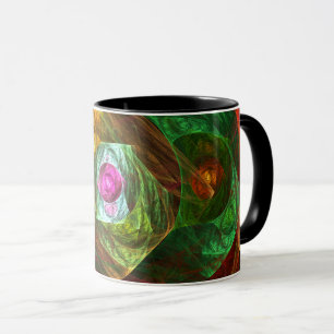 Dynamic Connections Abstract Coffee Mug