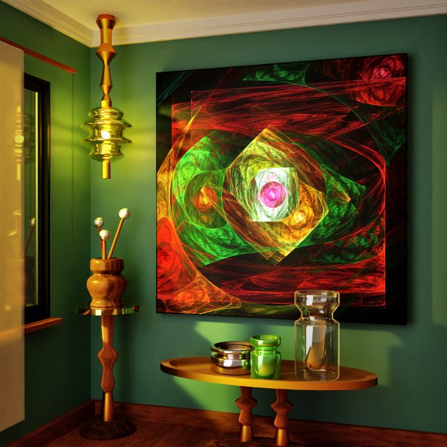 Dynamic Connections Abstract Wrapped Canvas Print (Dynamic Connections Abstract Wrapped Canvas Print)