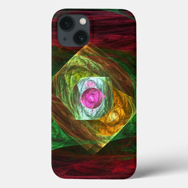 Dynamic Connections Luminous Abstract Fractal Art Case-Mate iPhone Case (Back)