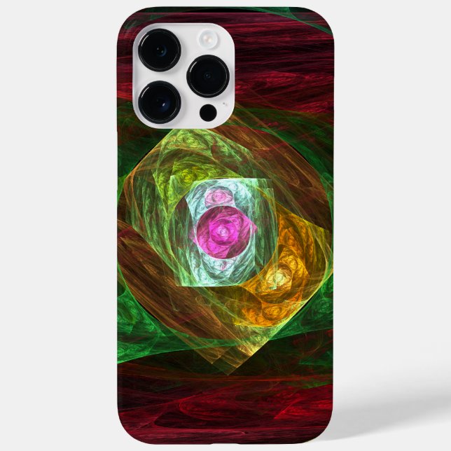 Dynamic Connections Luminous Abstract Fractal Art Case-Mate iPhone Case (Back)