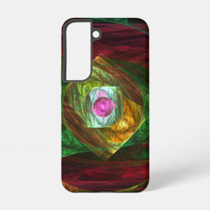 Dynamic Connections Luminous Abstract Fractal Art Samsung Galaxy Case