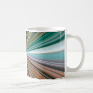 Dynamic converging lines pattern coffee mug