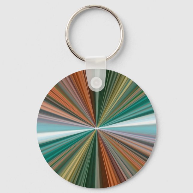 Dynamic converging lines pattern keychain (Front)