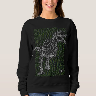 Dynamic Dino: T-Rex Illustration Lines Sweatshirt