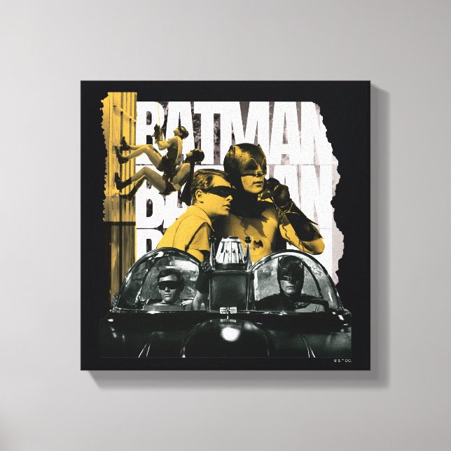 Dynamic Duo Scrapbook Photograph Canvas Print (Front)