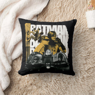 Dynamic Duo Scrapbook Photograph Throw Pillow
