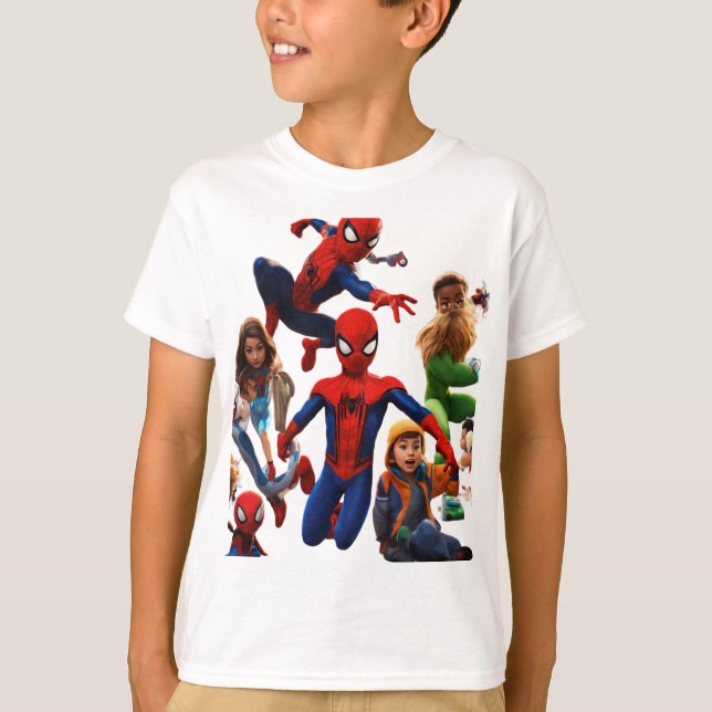 "Dynamic Duo: Spidey & Amazing Friend T-Shirt" T-Shirt (Front)