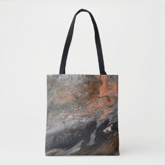 Dynamic Earth Tones and Swirls Tote Bag