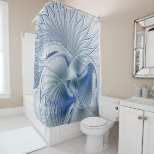 Dynamic Fantasy Abstract Blue Tones Fractal Art