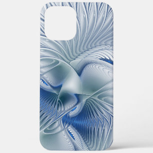 Dynamic Fantasy Abstract Blue Tones Fractal Art iPhone 12 Pro Max Case