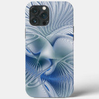 Dynamic Fantasy Abstract Blue Tones Fractal Art