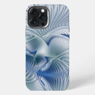 Dynamic Fantasy Abstract Blue Tones Fractal Art iPhone 13 Pro Max Case