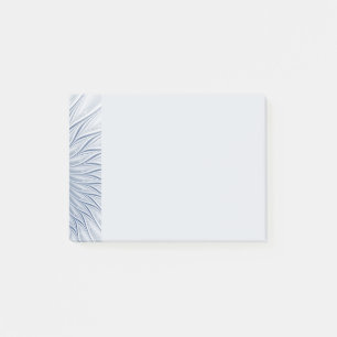 Dynamic Fantasy Abstract Blue Tones Fractal Art Post-it Notes
