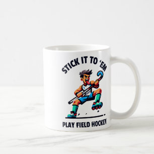 Dynamic Field Hockey Player Design - Unleash The G Coffee Mug