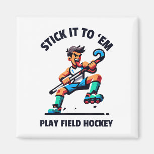 Dynamic Field Hockey Player Design - Unleash The G Magnet