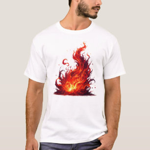 Dynamic Flame Swirl T-Shirt