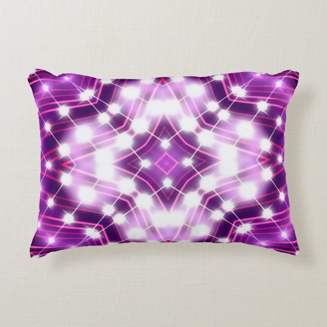 Dynamic Floodlights Background Texture Accent Pillow (Front)