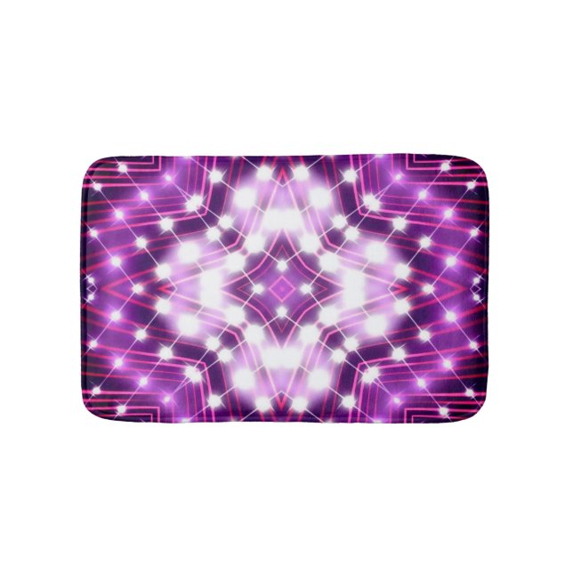 Dynamic Floodlights Background Texture Bath Mat (Front)