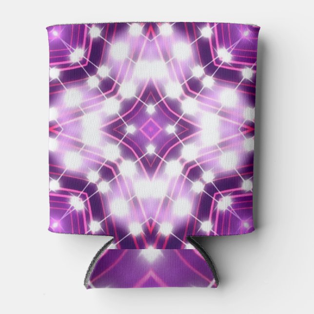 Dynamic Floodlights Background Texture Can Cooler (Front)