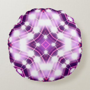 Dynamic Floodlights Background Texture Round Pillow