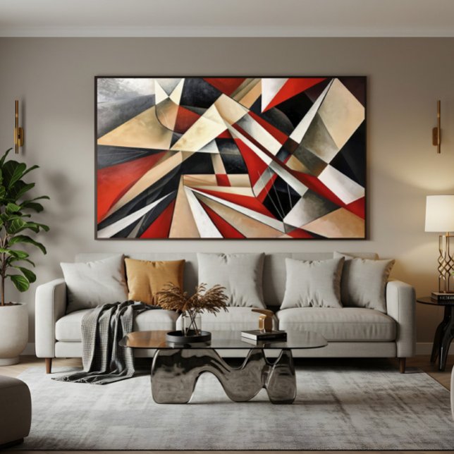 Dynamic Geometric Composition Canvas Print (Creator Uploaded)