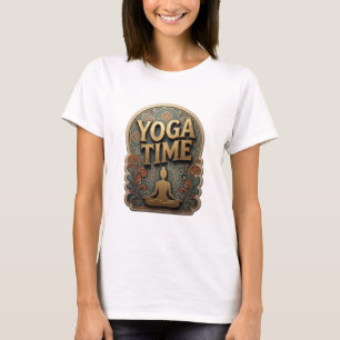 Dynamic Gold YOGA TIME Statement Tee