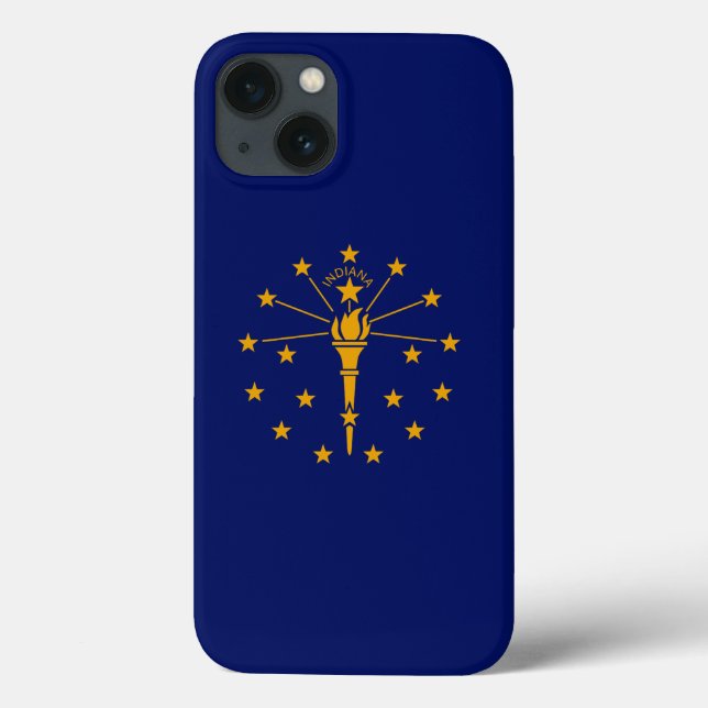 Dynamic Indiana State Flag Graphic on a Case-Mate iPhone Case (Back)