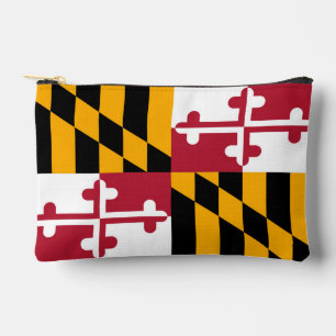 Dynamic Maryland State Flag Graphic on a Accessory Pouch