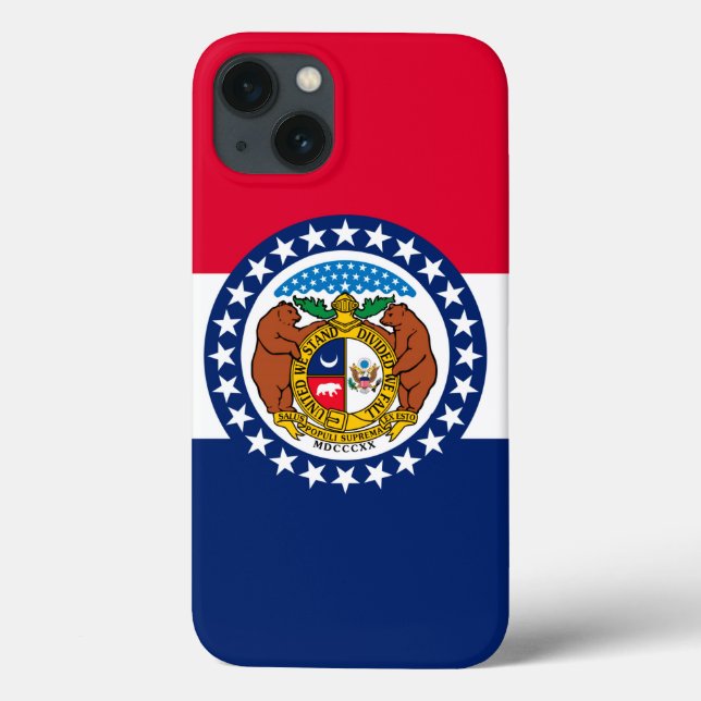 Dynamic Missouri State Flag Graphic on a Case-Mate iPhone Case (Back)