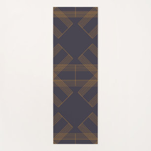 Dynamic, modern, cool, abstract line pattern art yoga mat